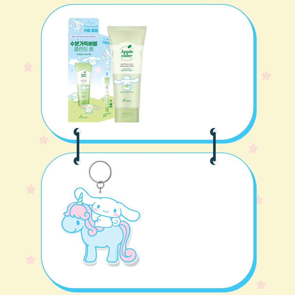 Ariul x Cinnamoroll - Apple Cider pH Balancing Cleansing Foam