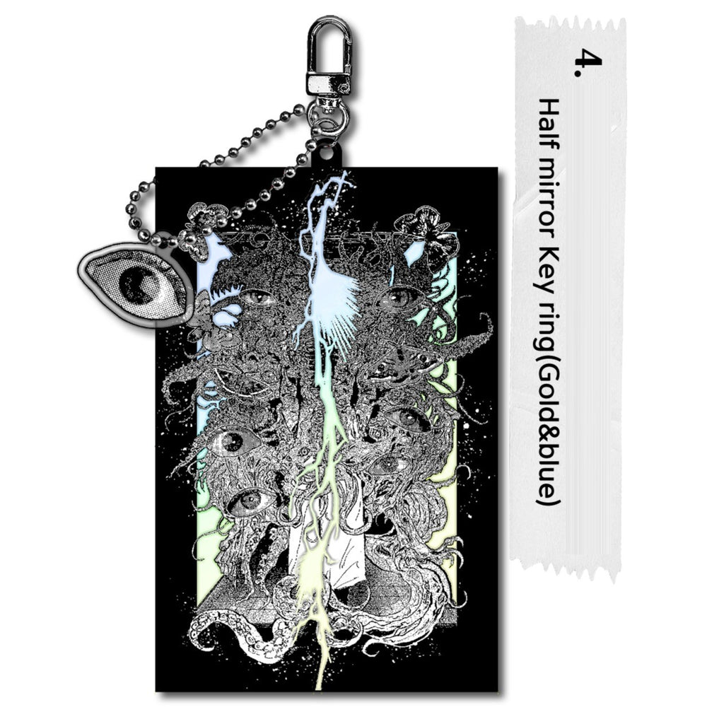 Omniscient Reader's Viewpoint [Mortal Existence] - Half Mirror Keyring (Gold and Blue)