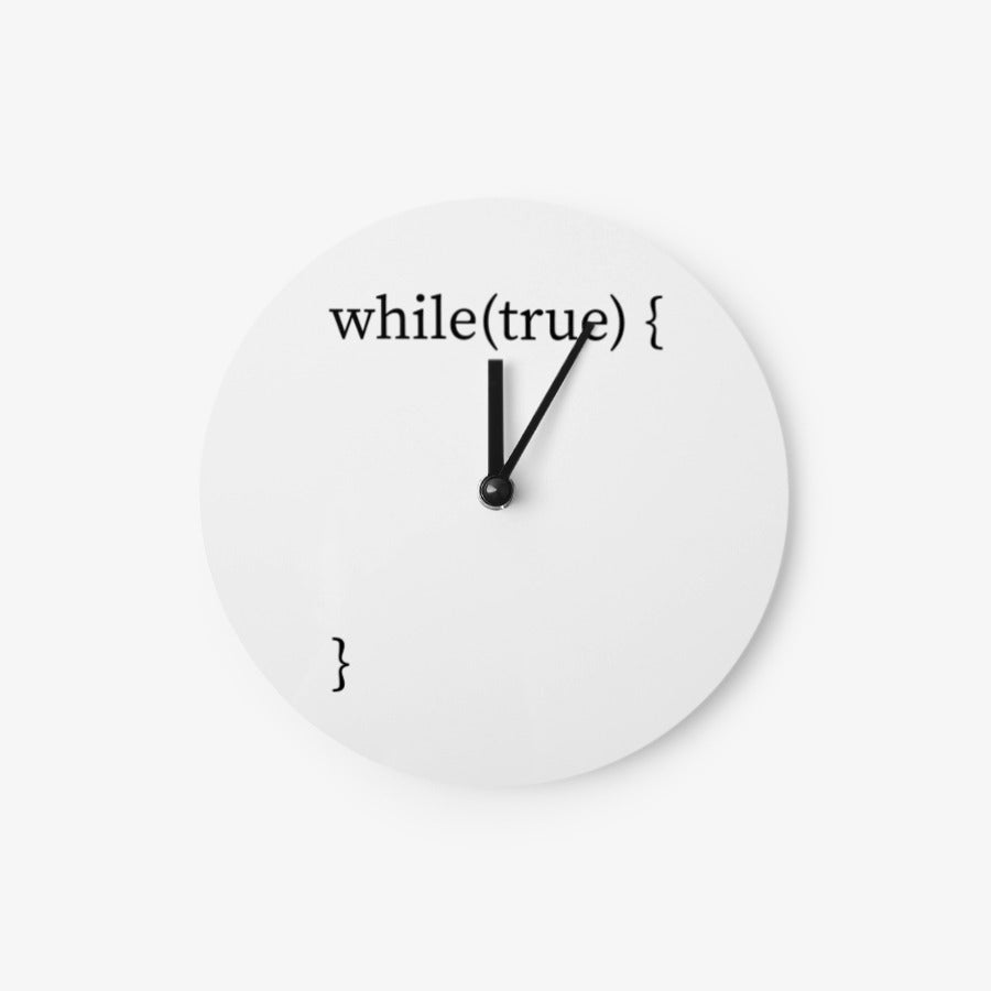 Heap & Stack - Infinite Loop Chromalux Round Clock