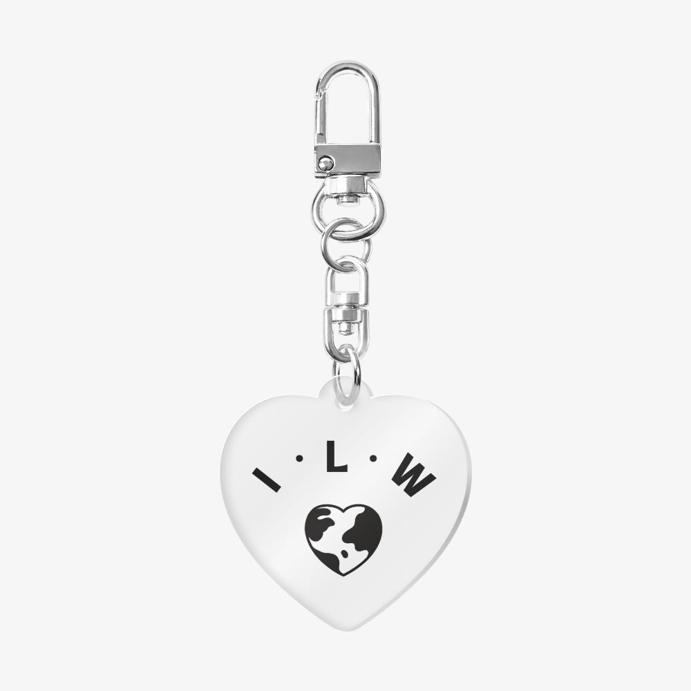 ILoveTheWorld - Heart Acrylic Keyring