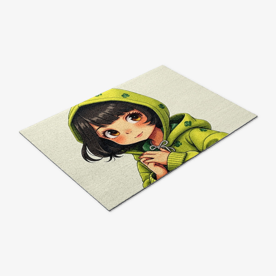 Thetablesetter - Frog Girl Door Mat