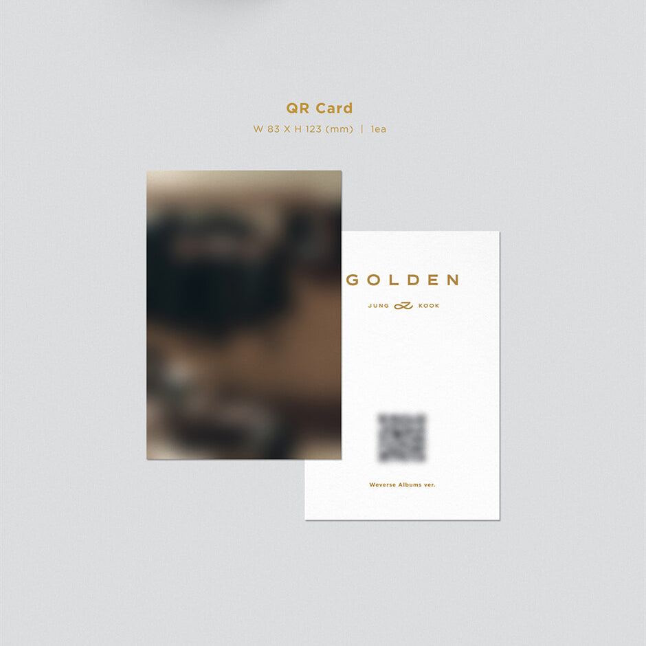 BTS Jung Kook - GOLDEN : 1st Solo Album (Photobook & Weverse Album Set)