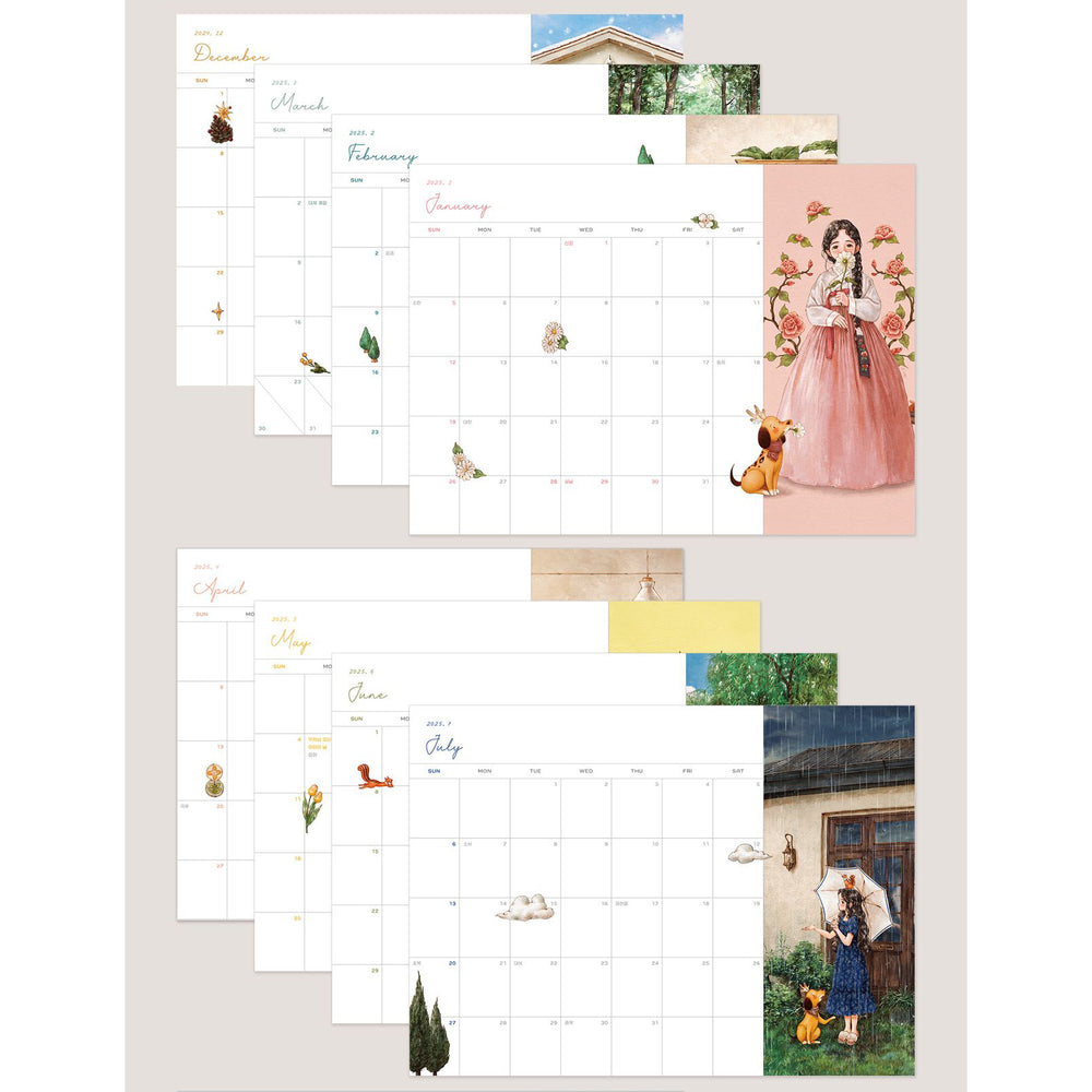 2025 AEPPOL Forest Girl Diary : Planner and Calendar (tumblbug)