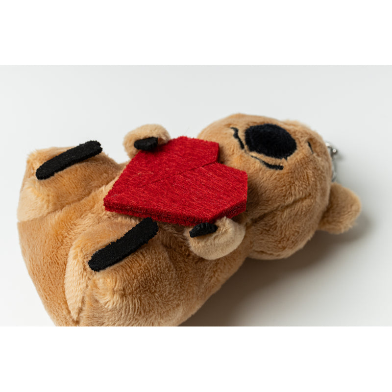 Dinotaeng - Ukulele & Heart Quokka Keyring