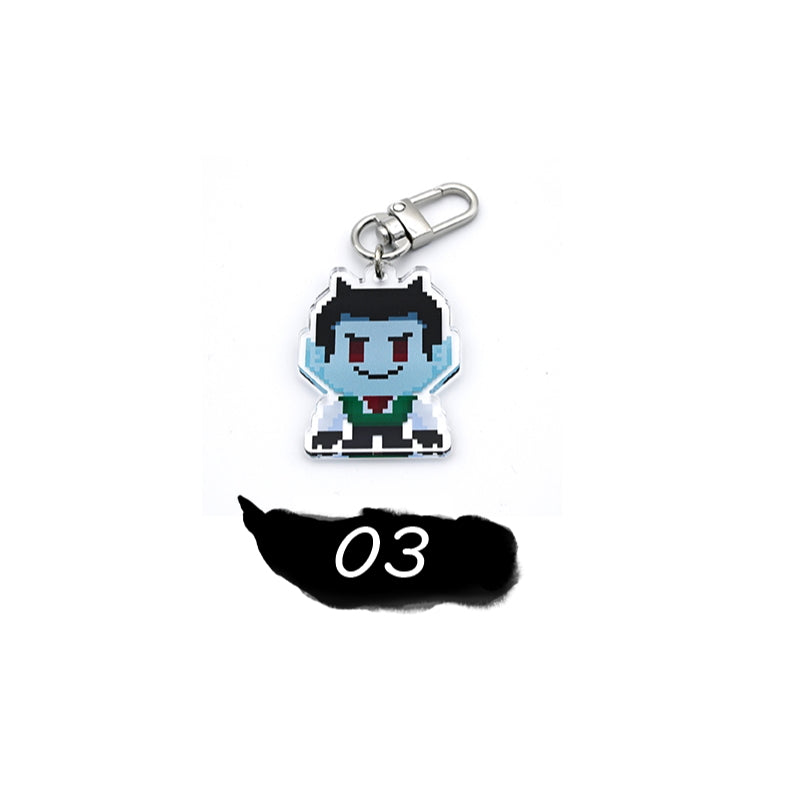 Mustache & Suspender - Acrylic Keyring