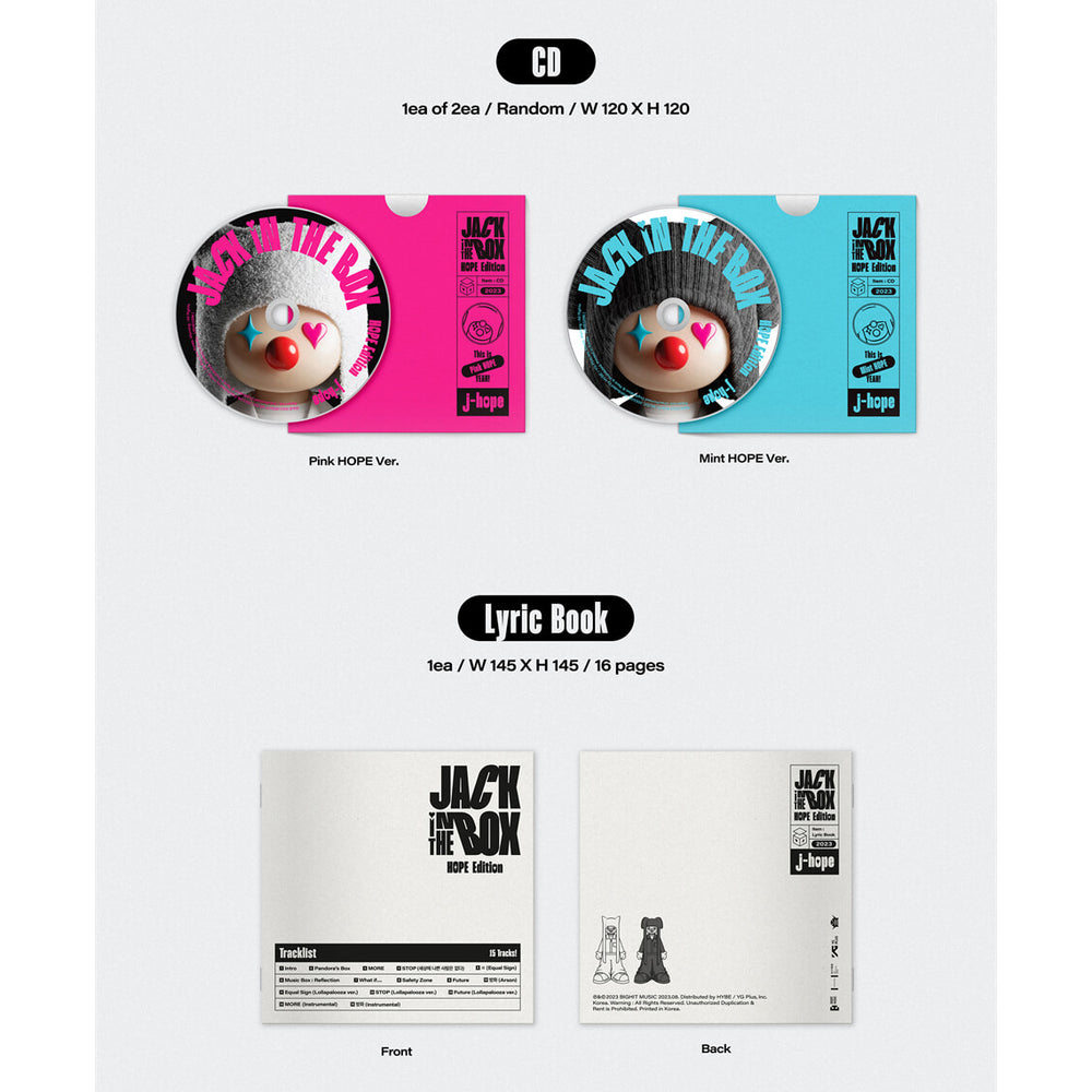 J-Hope - Jack in the Box : 1st Single Album (HOPE Edition)