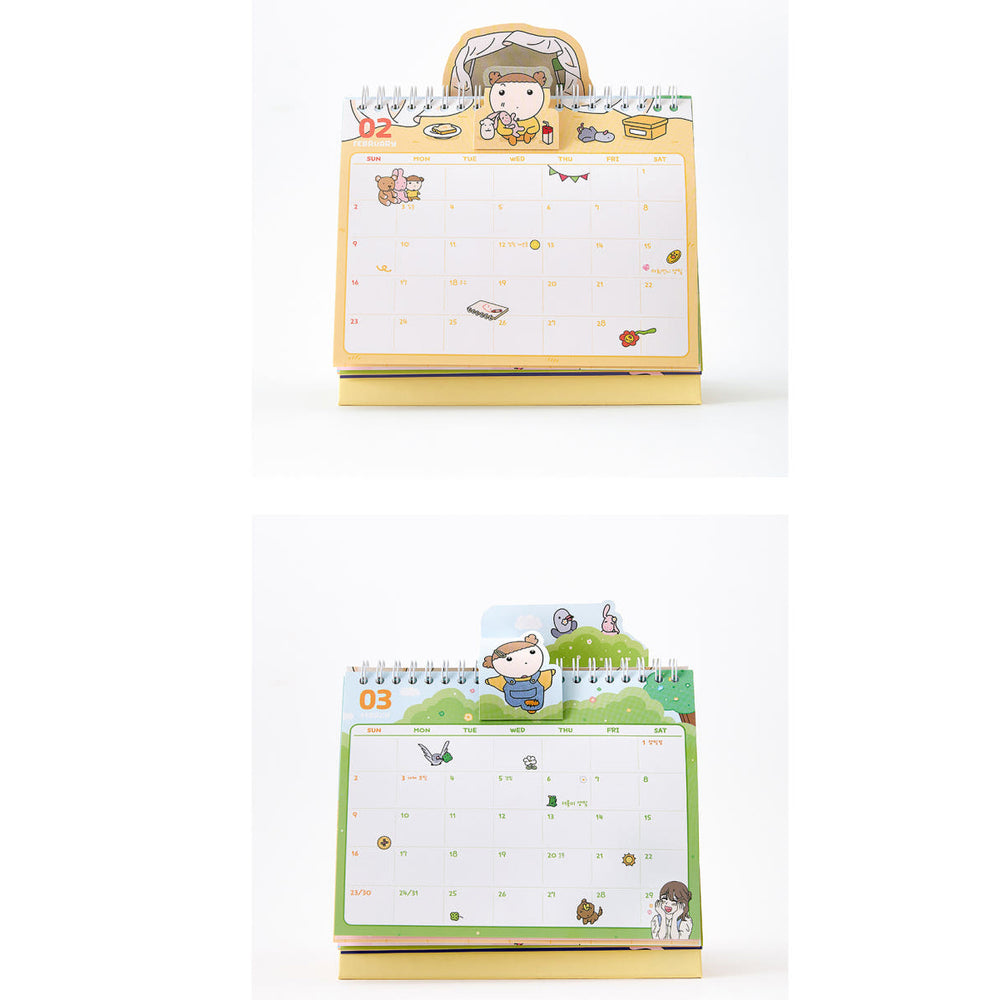 Maru Is a Puppy - Maru Gangjwi 2025 Pop-up Desk Calendar