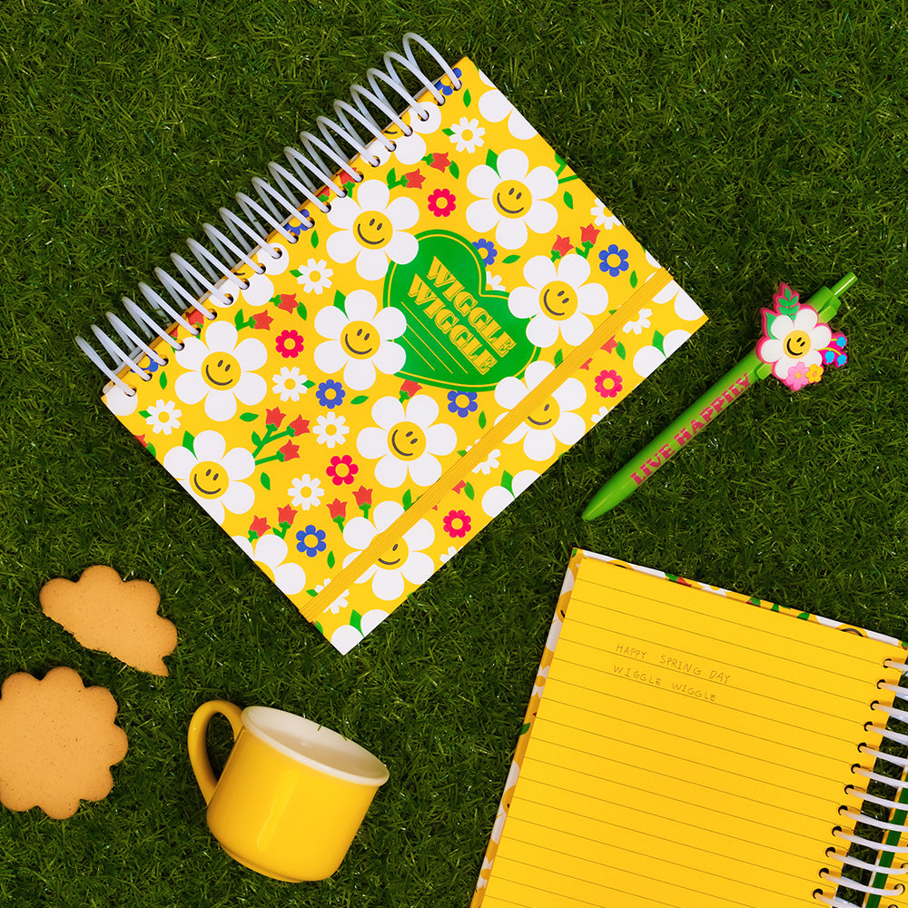 Wiggle Wiggle - Hardcover Spring Garden Notebook