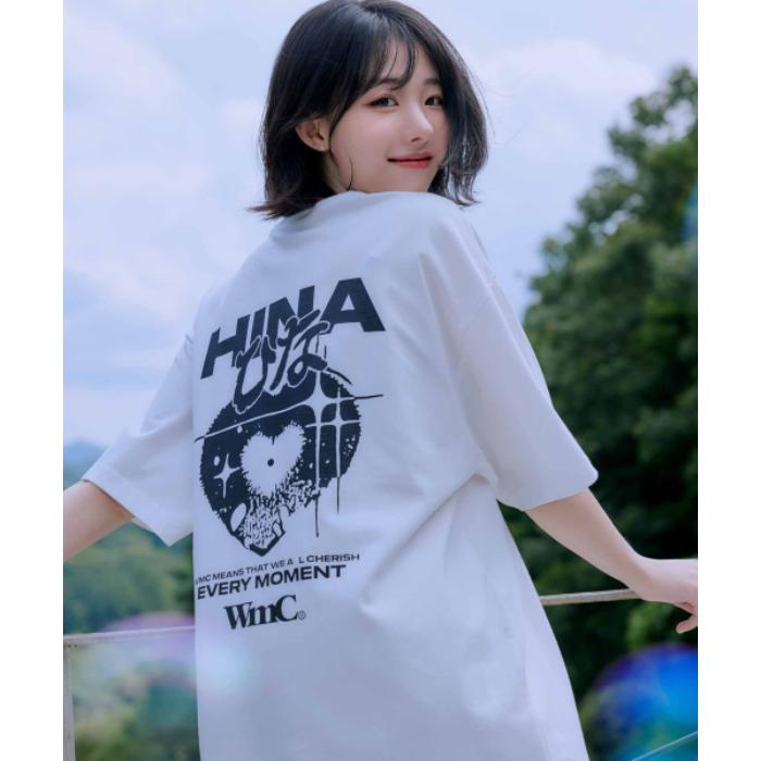 WMC x QWER Hina - Heart Eyes Short Sleeve T-Shirt