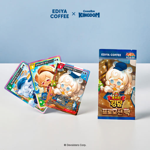 Ediya Coffee x Cookie Run : Kingdom - Card Game Pack (Card + Coupon + Cookie)