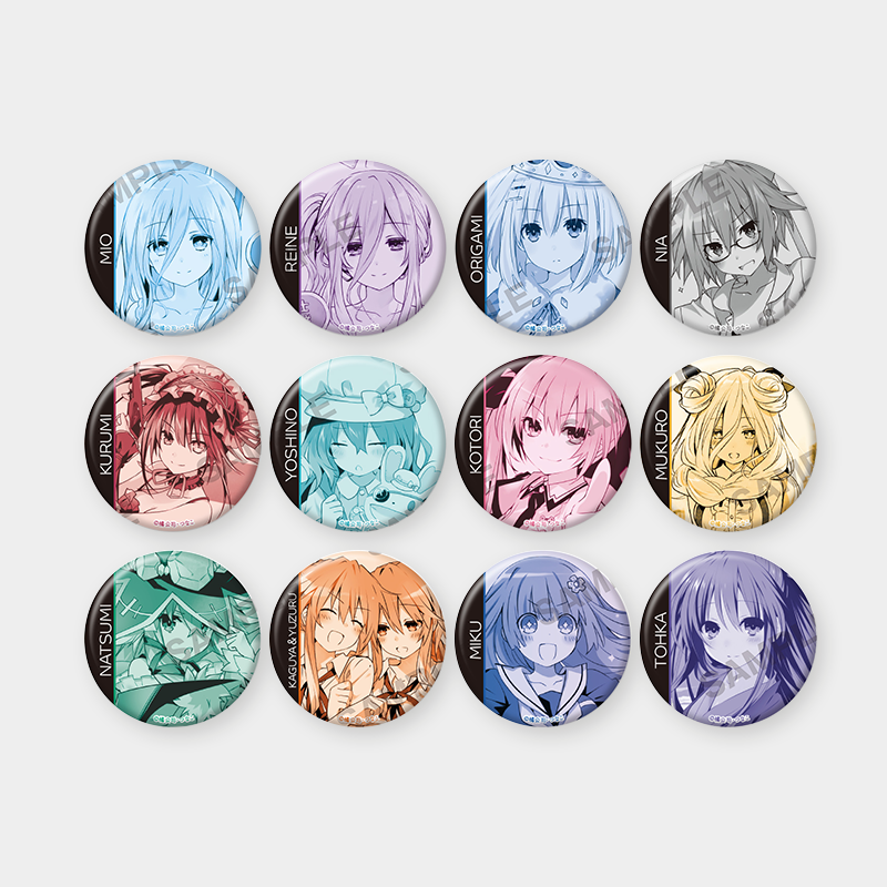 Date A Live x ANIPLUS - Trading Can Badge Memorial Collection Vol.4 (Random)