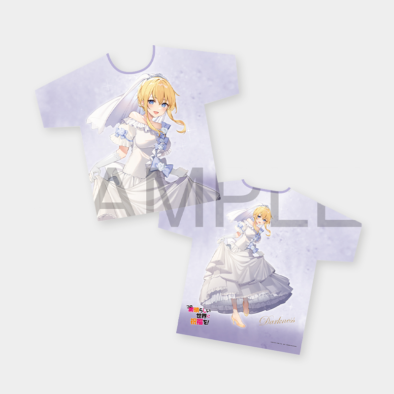 Konosuba: God's Blessing on This Wonderful World! x ANIPLUS - Full Graphic T-Shirt Darkness Commemorative Costume ver.