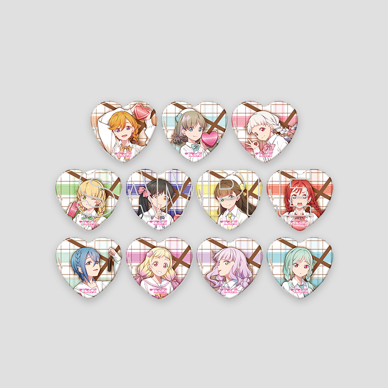 Love Live! Superstar!! x ANIPLUS - Trading Heart Can Badge Ver. Valentine 2025 (Random)