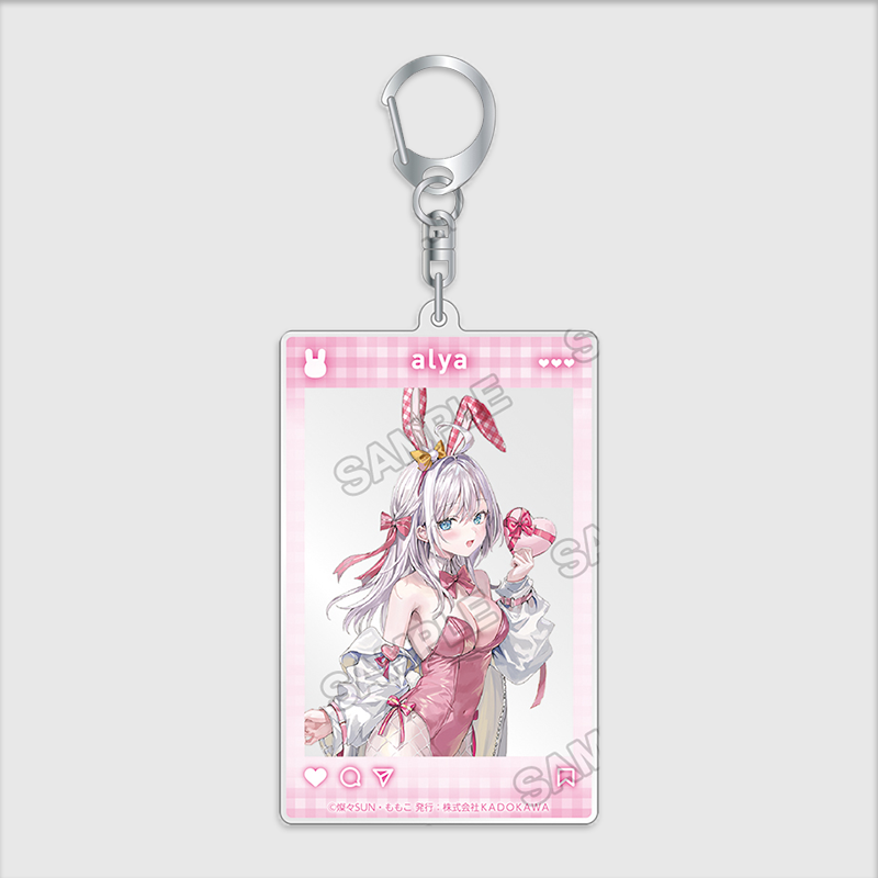 Arya Sometimes Hides Her Feelings in Russian x ANIPLUS - SNS-style Acrylic Key Holder Arya Bunny ver.