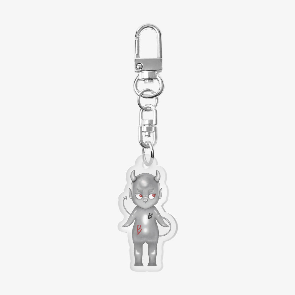 Barvity Art - The Invisible Devil Acrylic Keyring