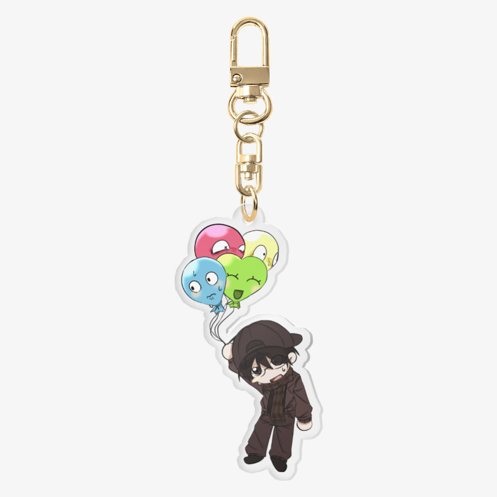 Cs_01n - Mr. Balloon Acrylic Keyring