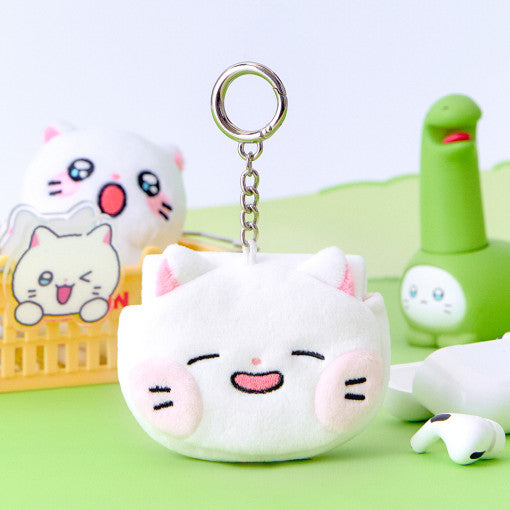 Meow Man - Earphone Pouch Keyring