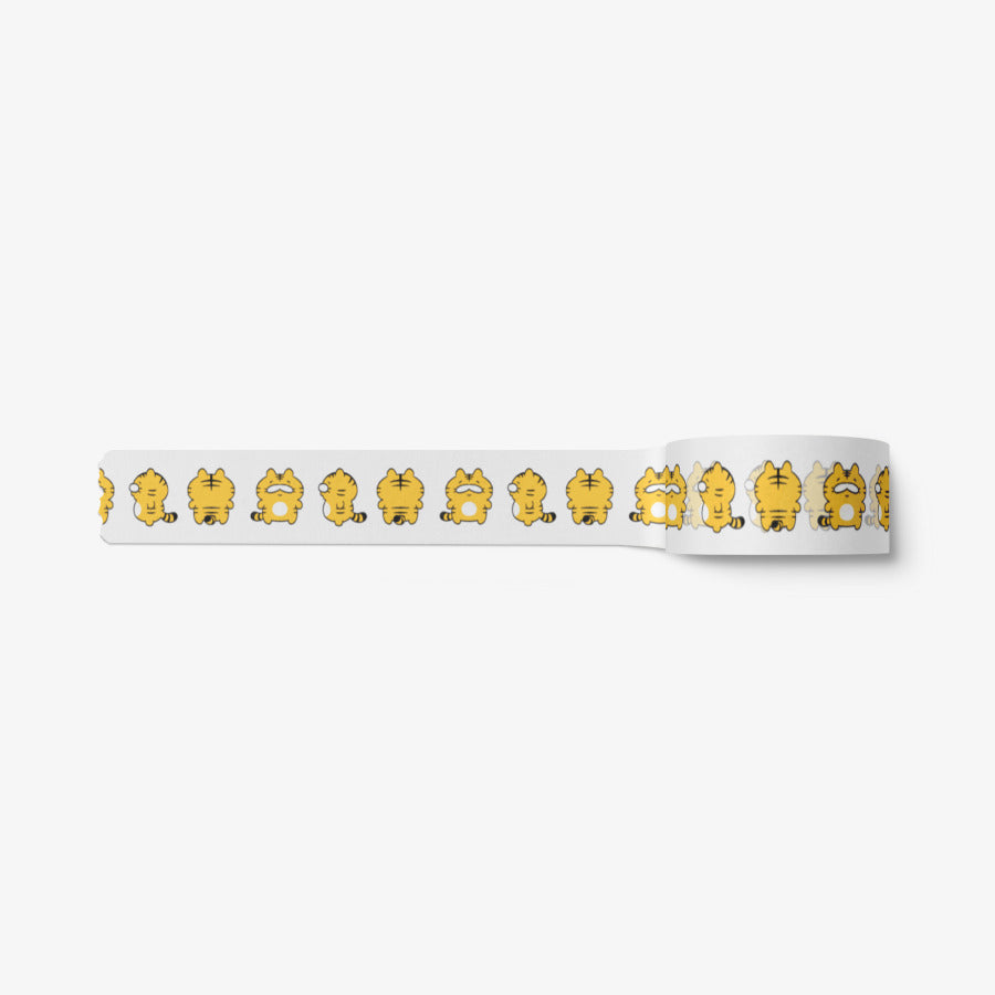 Mangzi Friends - All Sides Cute Tiger Masking Tape