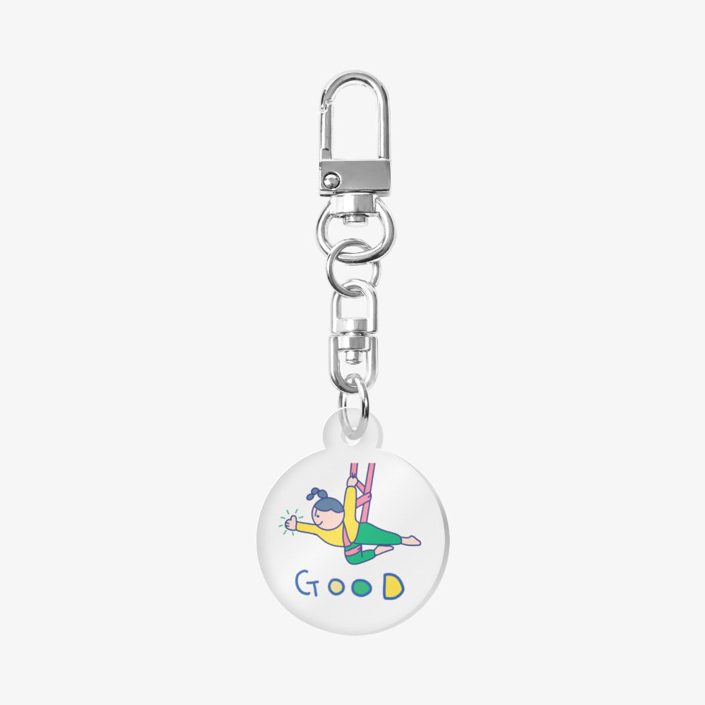 Jimin Kiki - Good Yoga Round Keyring