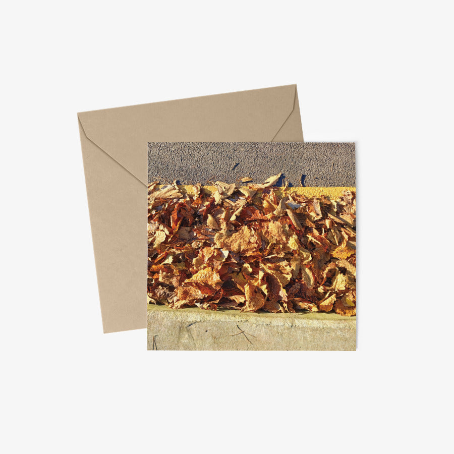 Lemon Moon - Fallen Leaves Postcard & Envelope Set