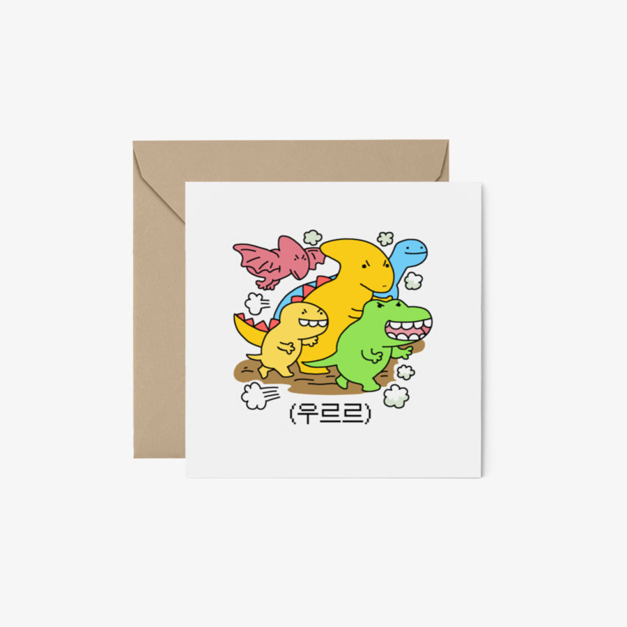 Danzi Bbb Lee - Rumble Square Postcard & Envelope Set