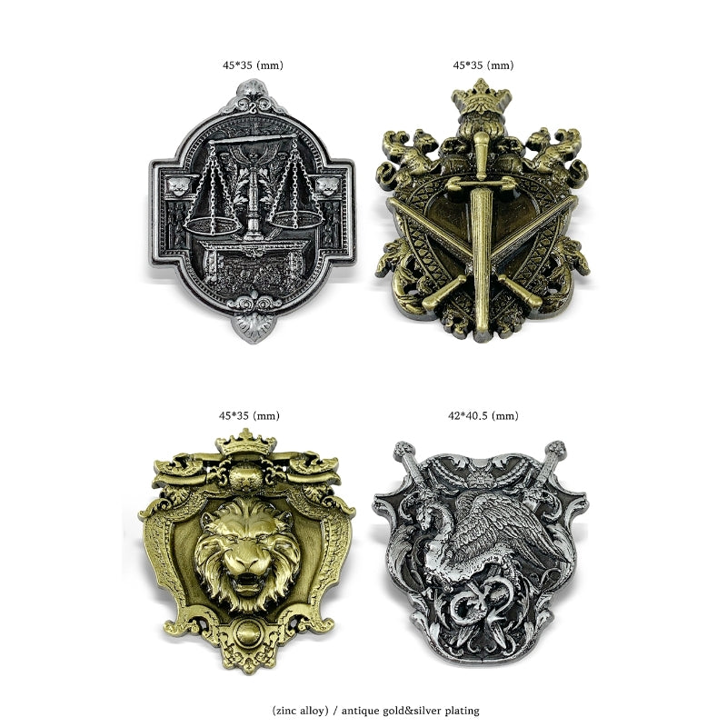 Under The Oak Tree - Premium Metal Badge Set of 4