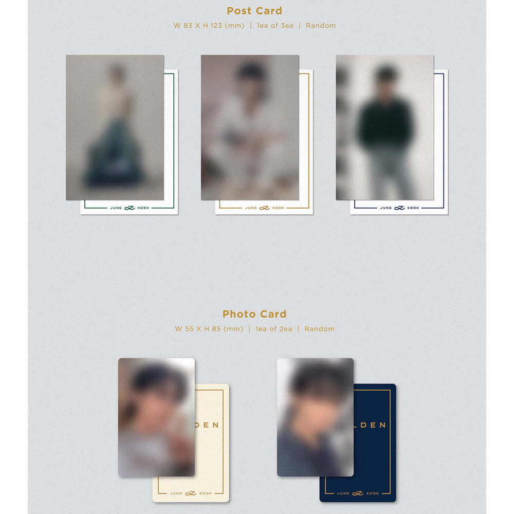 BTS Jung Kook - GOLDEN : 1st Solo Album (Photobook & Weverse Album Set)