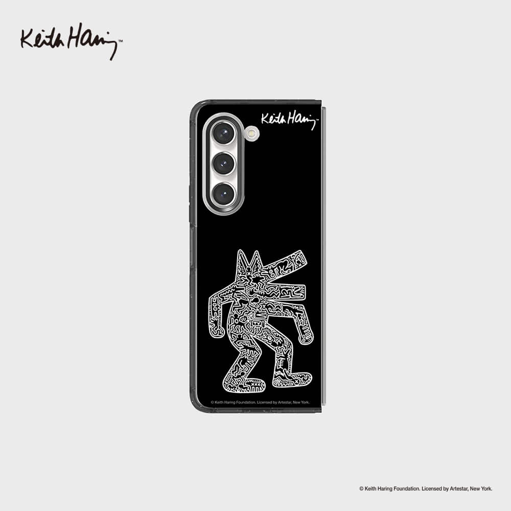 SLBS - Keith Haring Black Eco Lens Case (Galaxy Z Fold5)