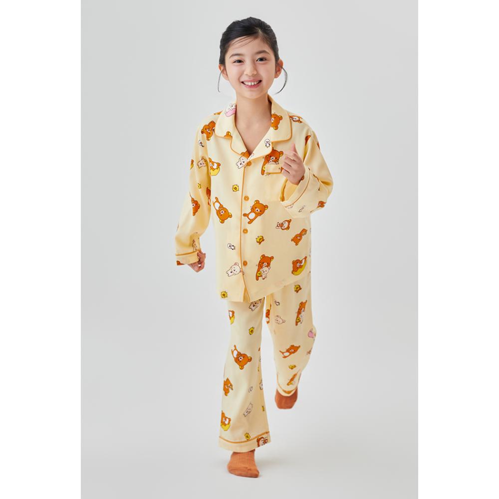 SPAO x Rilakkuma - Kuma's Free Time Long Sleeve Pajamas (Kids)