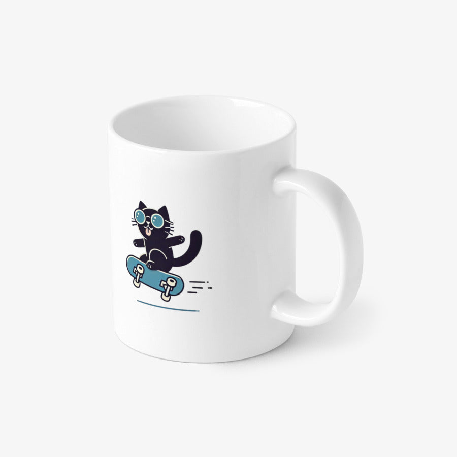 Egg Cartop - Meditating Cat 53 Basic Mug