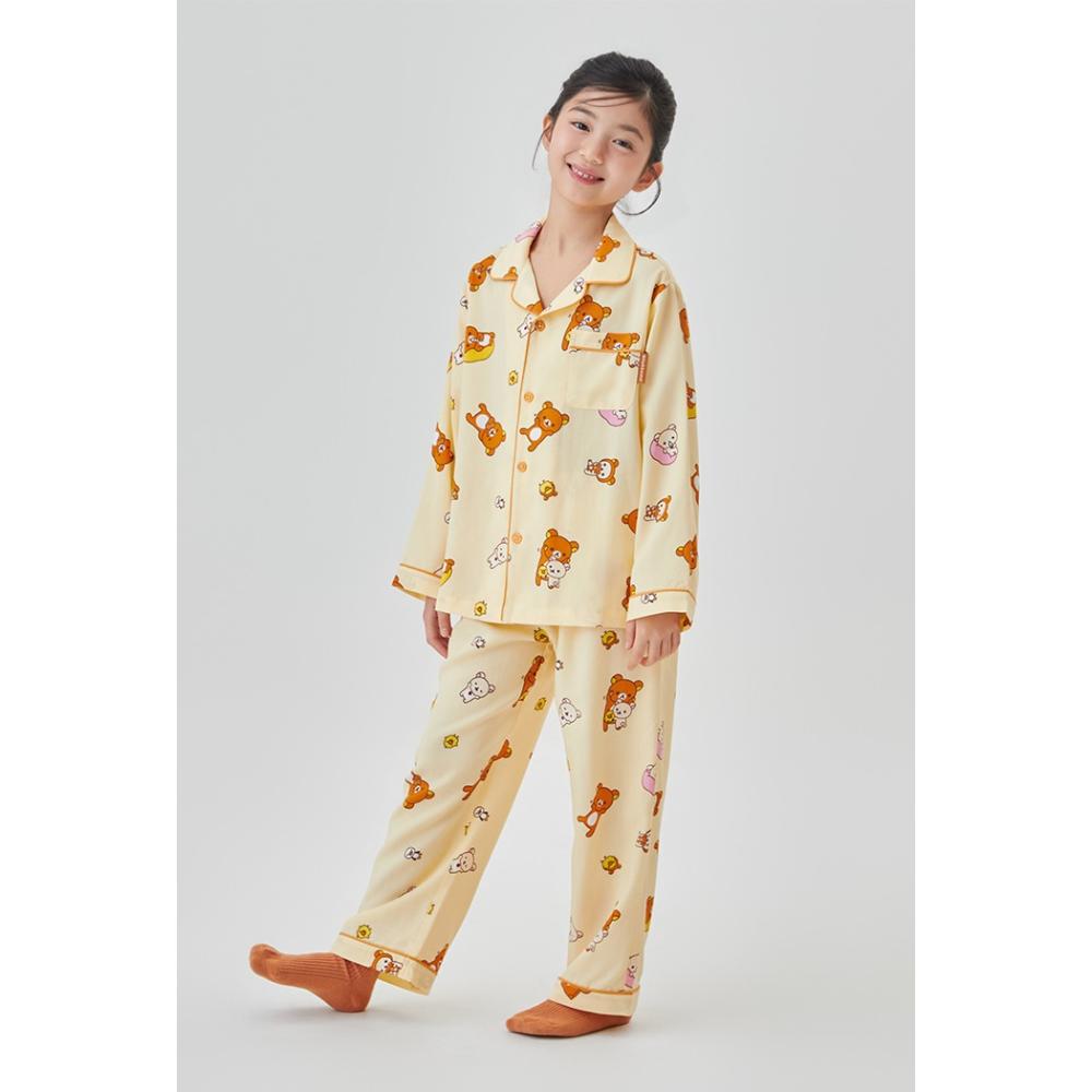 SPAO x Rilakkuma - Kuma's Free Time Long Sleeve Pajamas (Kids)