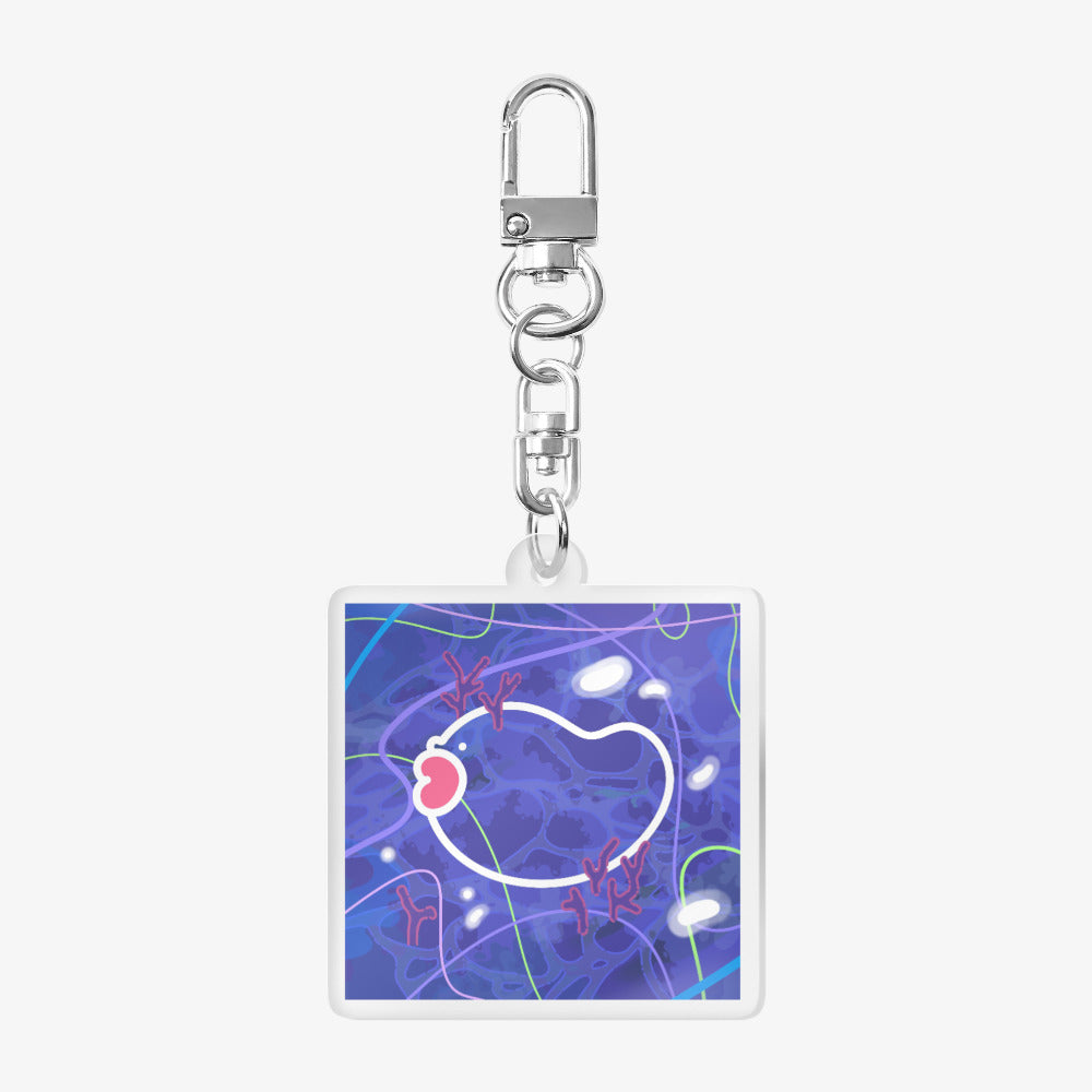 GOMU - Fish Rubber Acrylic Keyring