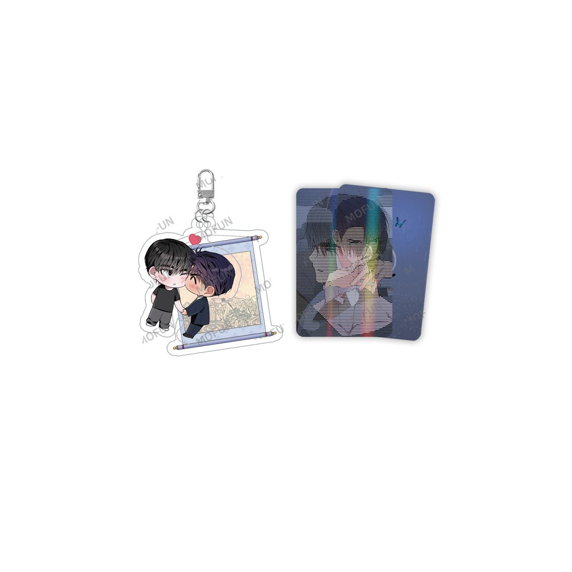 Ma Jeung ji x Mofun - Dawn of the Dragon Keyring & Photocard Set – Harumio