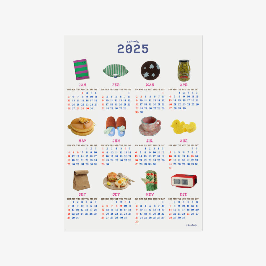 Jseolmin - 2025 Calendar A3 Poster