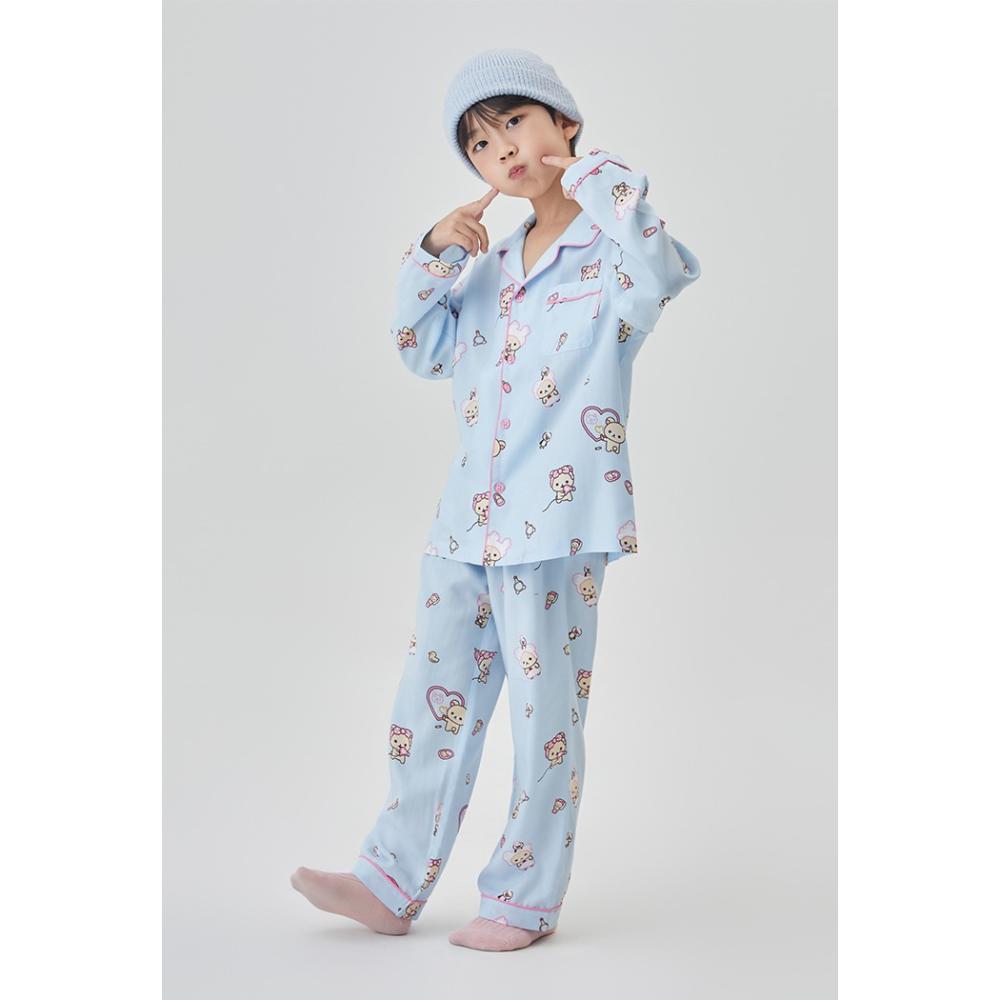 SPAO x Rilakkuma - Kuma's Free Time Long Sleeve Pajamas (Kids)