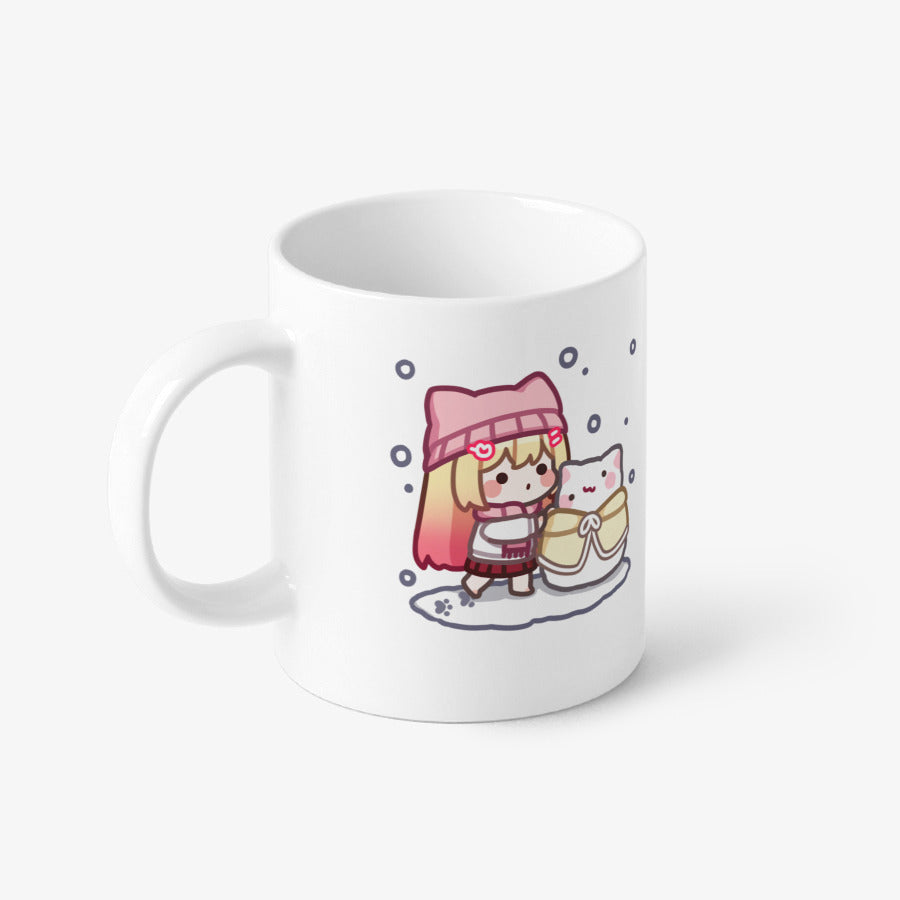 Meahri - Cream Snowman Mug