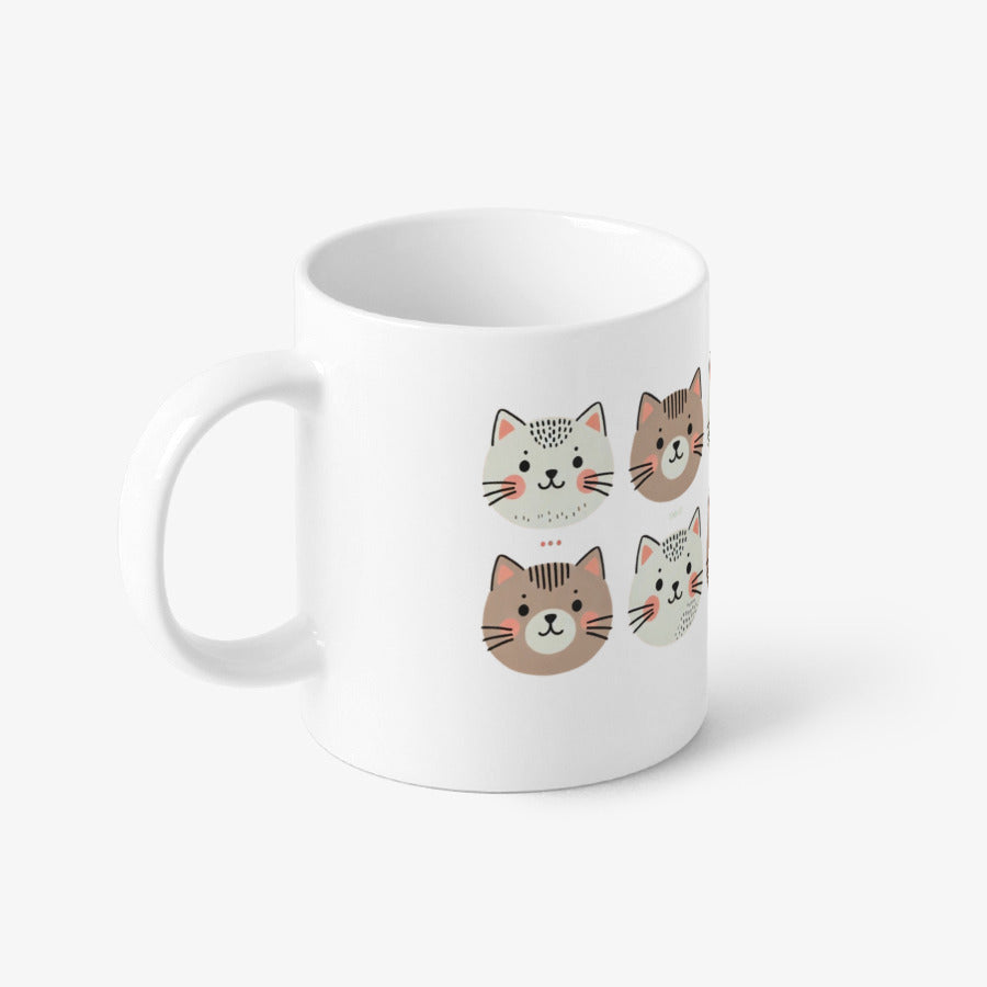 Egg Cartop - Beige Happy Cat 52 Basic Mug