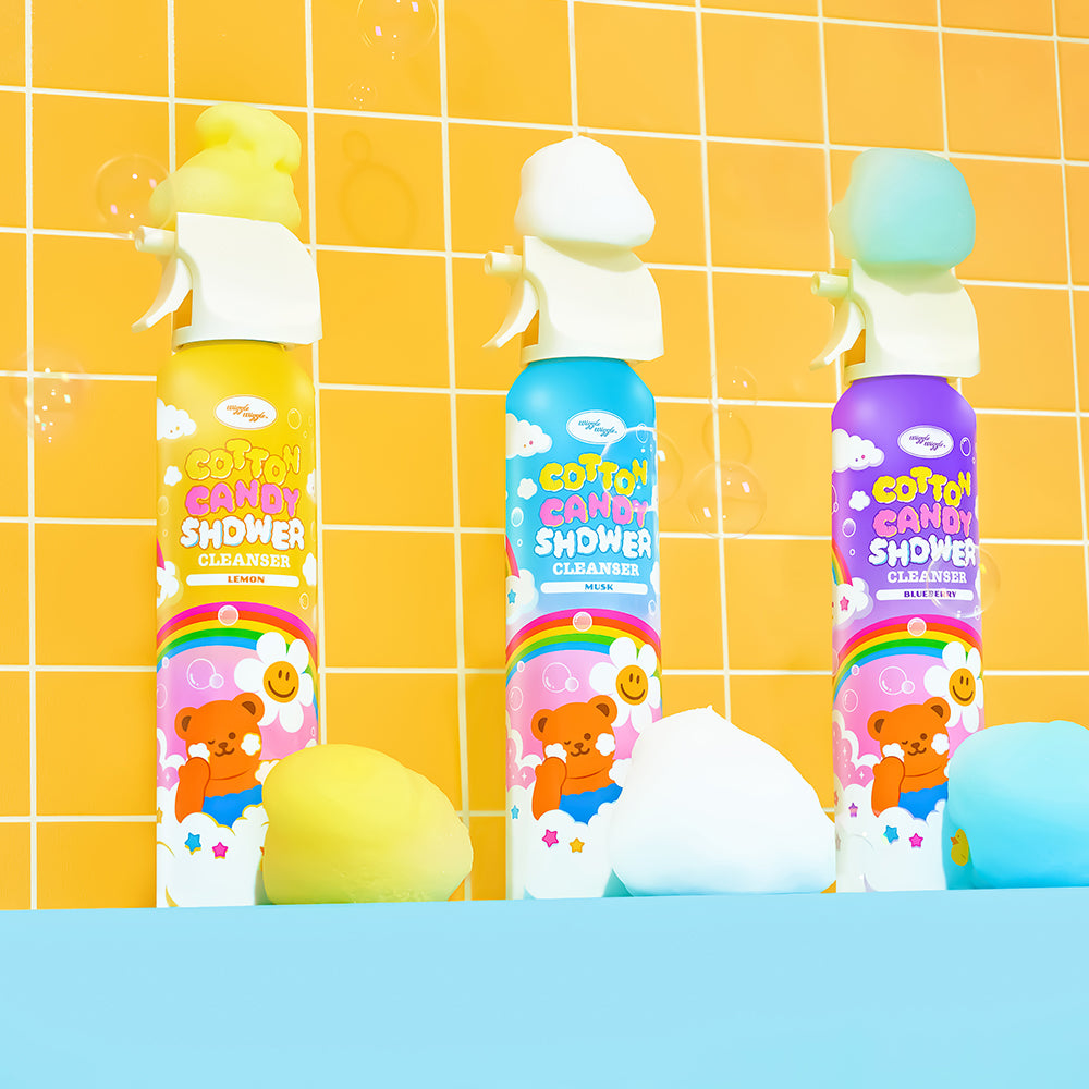 Wiggle Wiggle - Cotton Candy Shower Cleanser Set