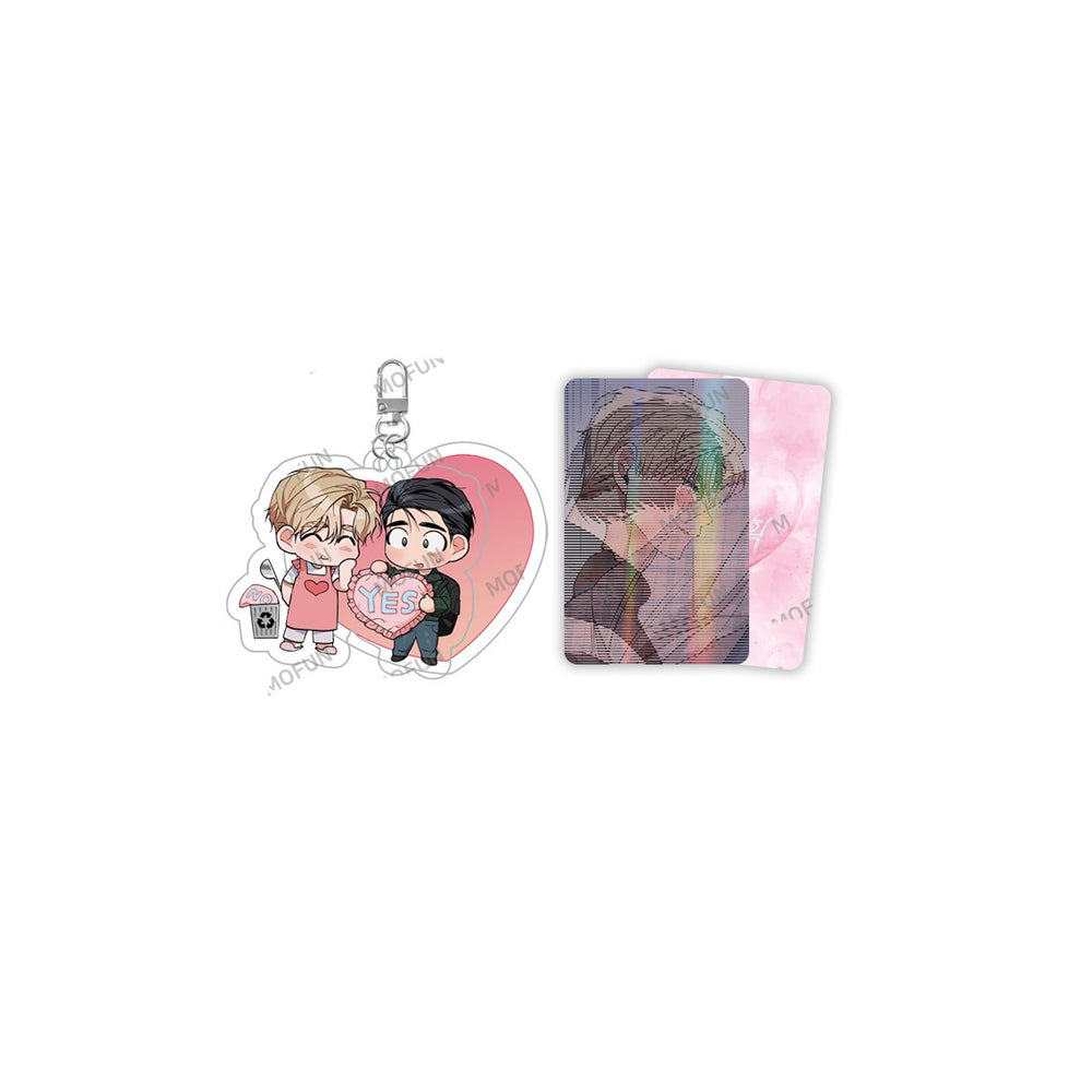 Ma Jeung ji x Mofun - Love Plan Keyring & Photocard Set