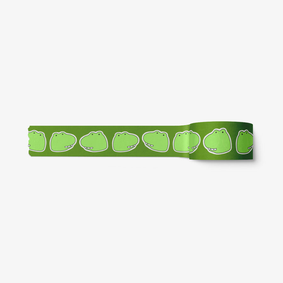 Danzi Bbb Lee - Green Cartoon Masking Tape