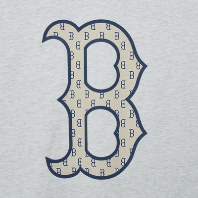 MLB Boston Redsox Basic Monogram Big B Back Logo T-Shirt Purple