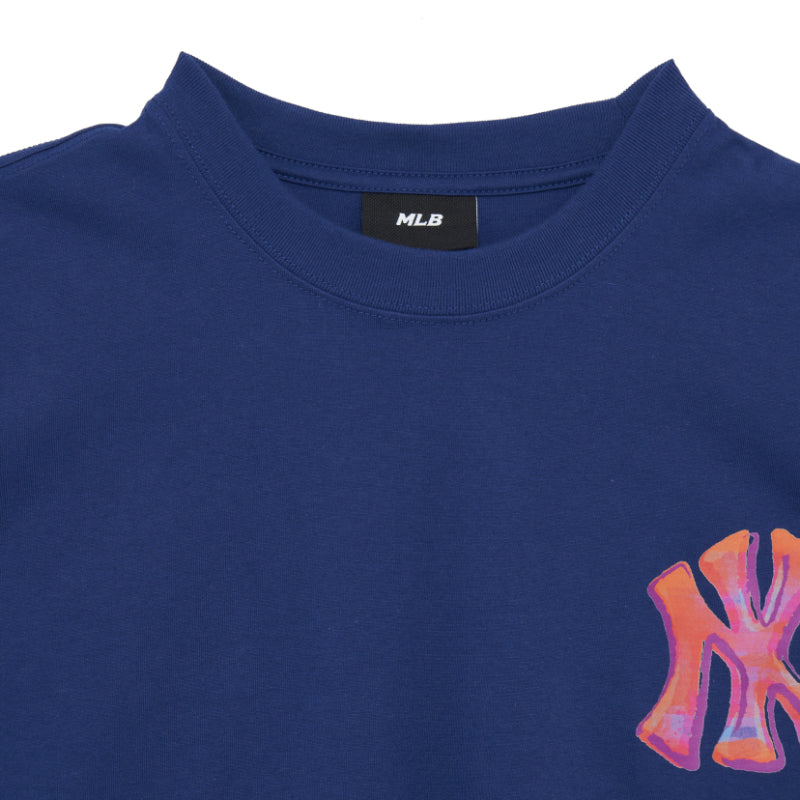 MLB Korea Mens T-shirts 2023 Ss, Blue, XS