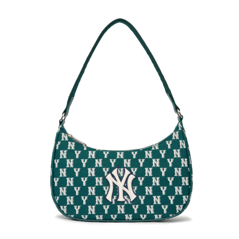 MLB Classic Monogram Jacquard New York Yankees Cross Bag Crossbody Bag -  Green