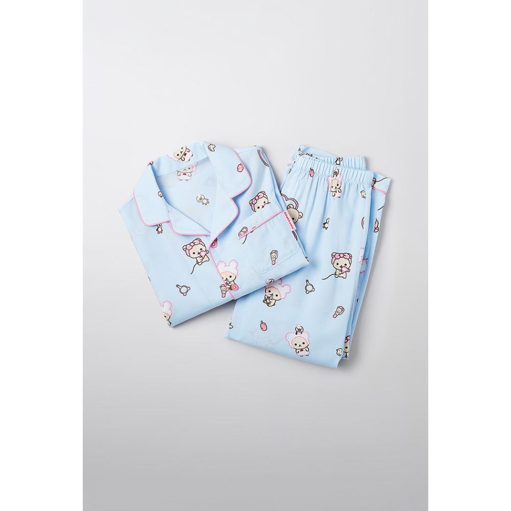 SPAO x Rilakkuma - Kuma's Free Time Long Sleeve Pajamas (Kids)