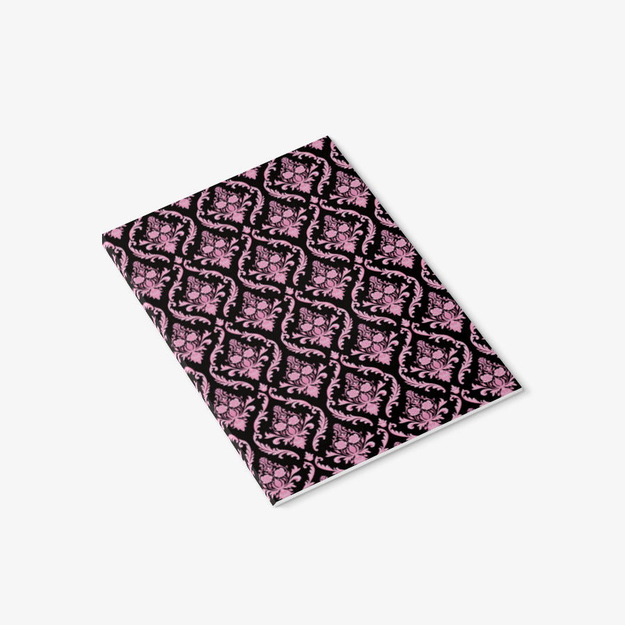 60 WORLD - Pink Damask A6 Notebook