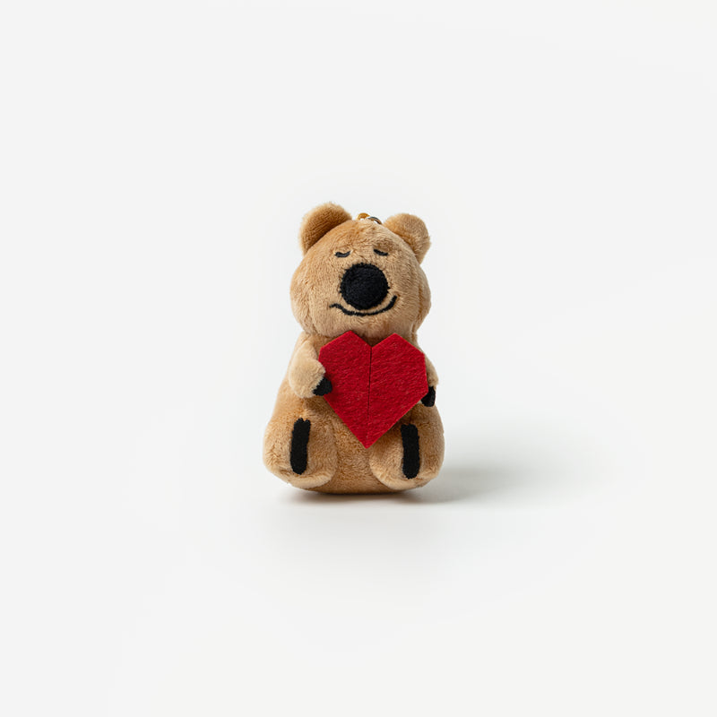 Dinotaeng - Ukulele & Heart Quokka Keyring