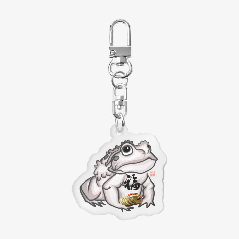 Woori Doori - Blossomed Frog Acrylic Keyring