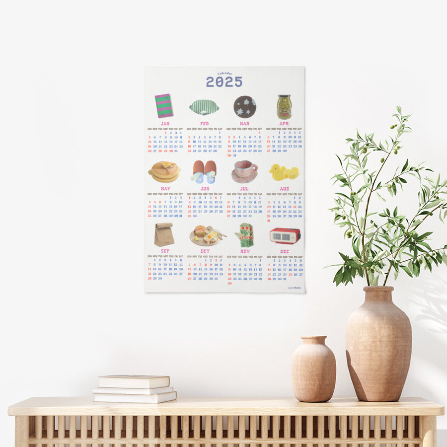 Jseolmin - 2025 Calendar Fabric Poster