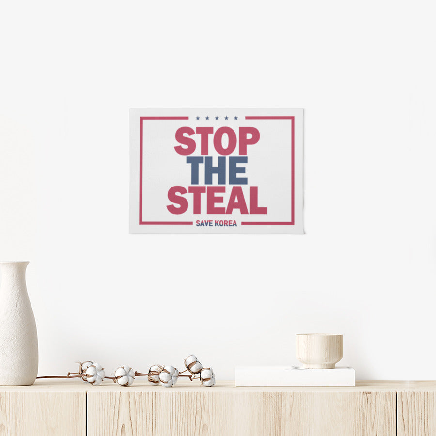 Pento - Stop the Steal A3 Fabric Poster