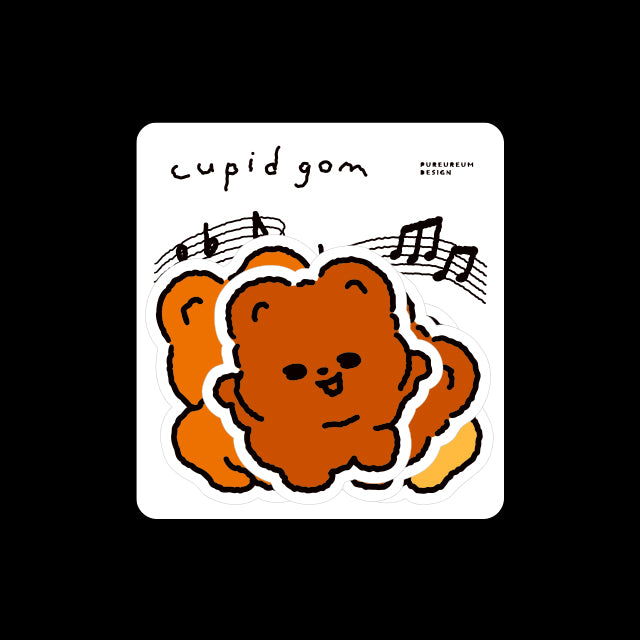 Pureureum Design - Cupid Bear Dance Dance Dance Piece Sticker